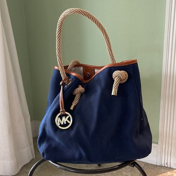 Michael Kors Canvas tote with rope handles - Picture 1 of 7